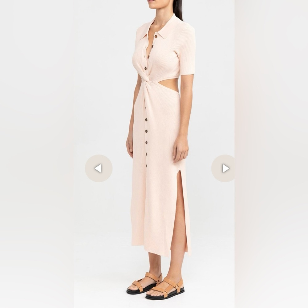Significant Other Delta Knit Dress in Apricot size 6 - Picture 10 of 11